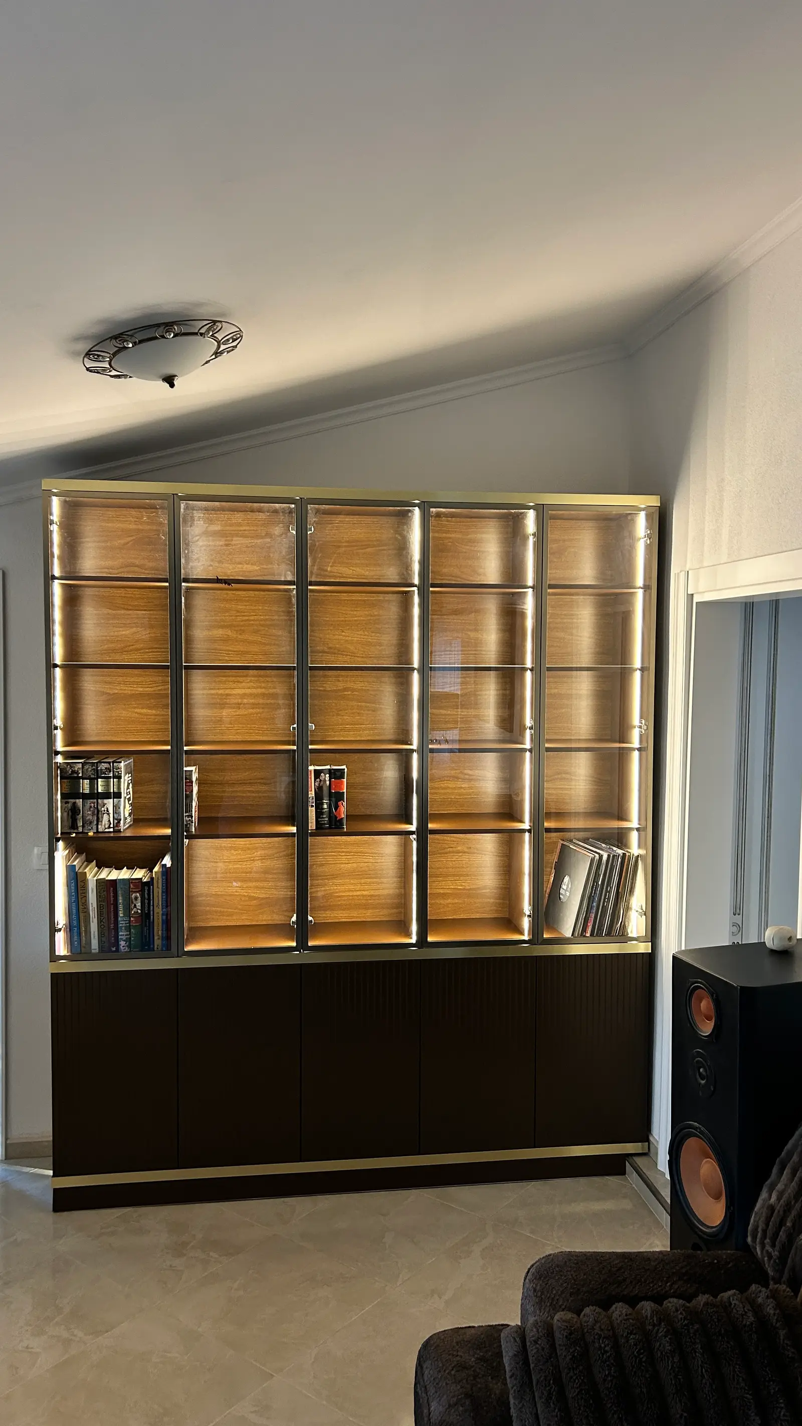 Vitrina za biblioteku: kuhinja po mjeri, plakari i opremanje apartmana u Russia, fotografija 1